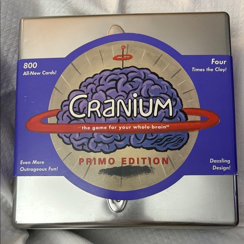 Cranium Primo Edition Board Game Rare Collectorโs Edition in Tin Box New